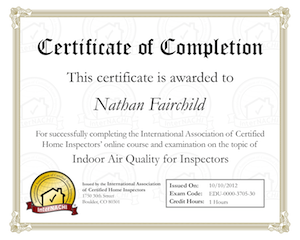 Indoor Air Quality for Inspectors